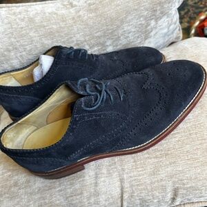 Paul Smith -Dark Blue Suede  Wingtip Oxfords Mens size 8